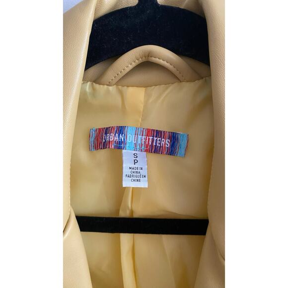 Urban Outfitters Celeste Faux Leather Moto Jacket Sz Small - Picture 4 of 11